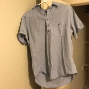 Banana Republic short sleeve button down pullover